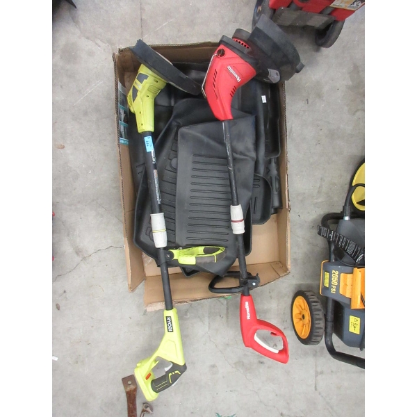 3 Piece Lot of Grass Trimmers & Car Mats