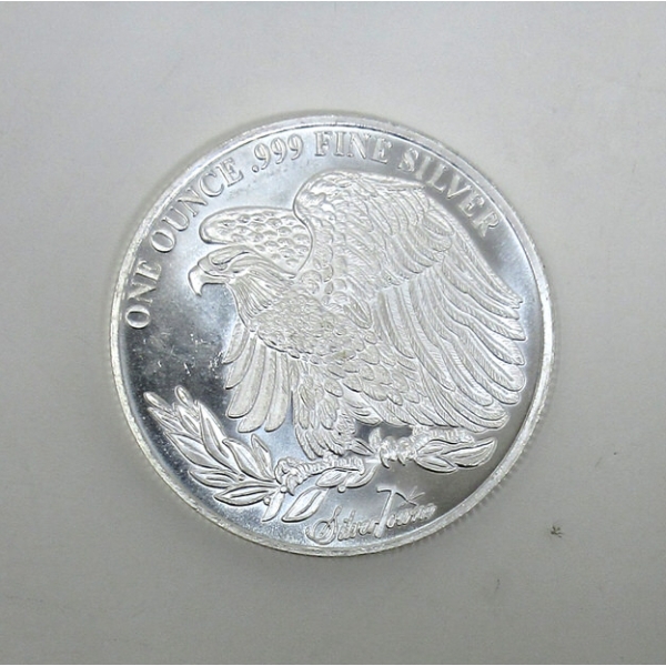 1 Oz .999 Silver St. Gaudens Round 