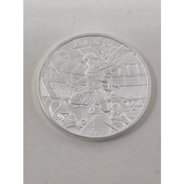 1 Oz .999 Silver Legendary Warriors Art Round 