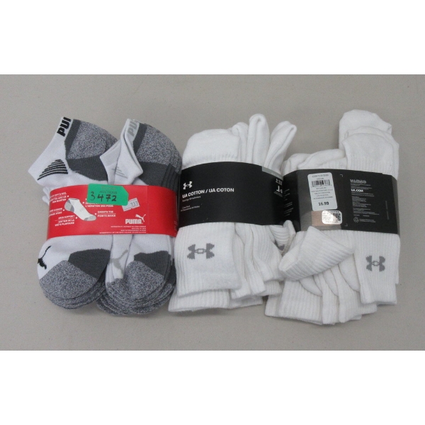 3 Bundles of Assorted Men's Socks
