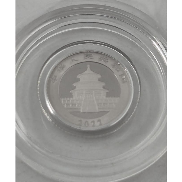 1 Gram .999 Platinum 40th Anniversary Panda Coin 