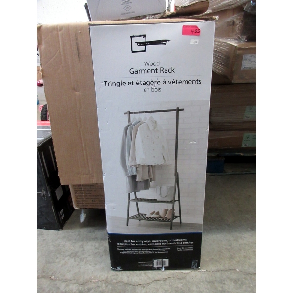 Wood Garment Rack in Box