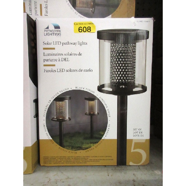 5 Pack of Solar LED Pathway Lights