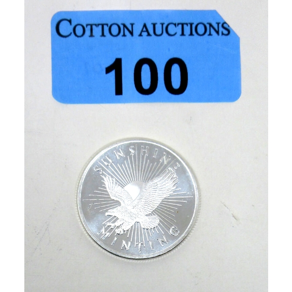 1/2 Oz .999 Silver Sunshine Minting Round  