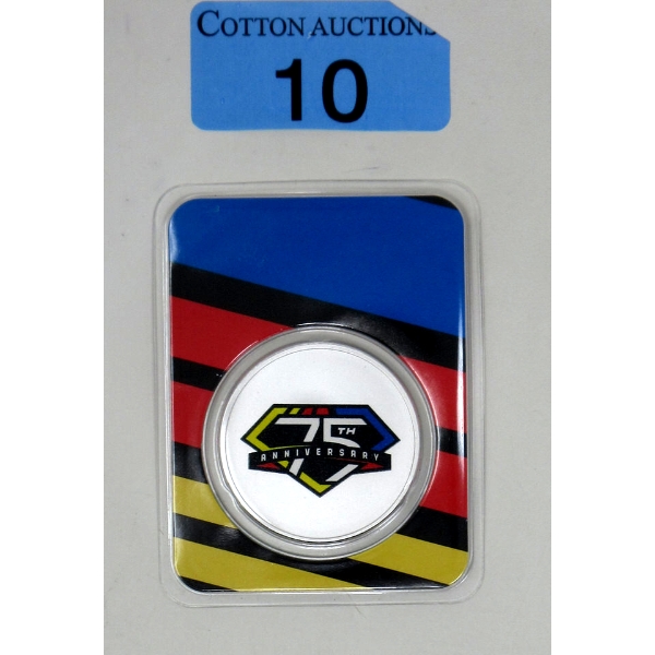 1 Oz .999 Silver 2023 NASCAR 75th Anniversary Round 