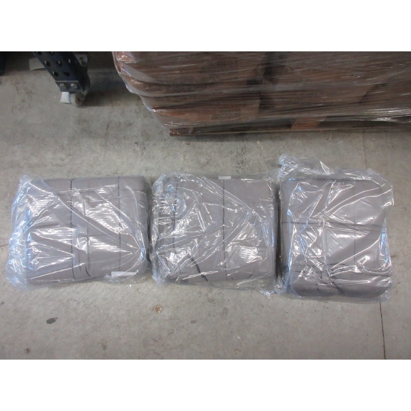 3 New 10 LB Grey Weighted Throw Blankets