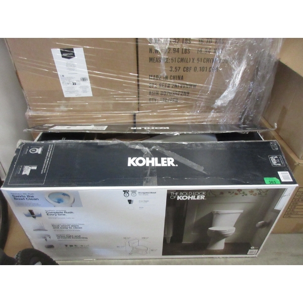 Kohler White Elongated Bowl Toilet in Bow