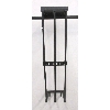 Image 1 : 10 New Black Metal Towel Racks with 3 Hooks