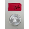 Image 1 : Vintage 1 Oz .999 Silver 1984 Liberty Bell Round 