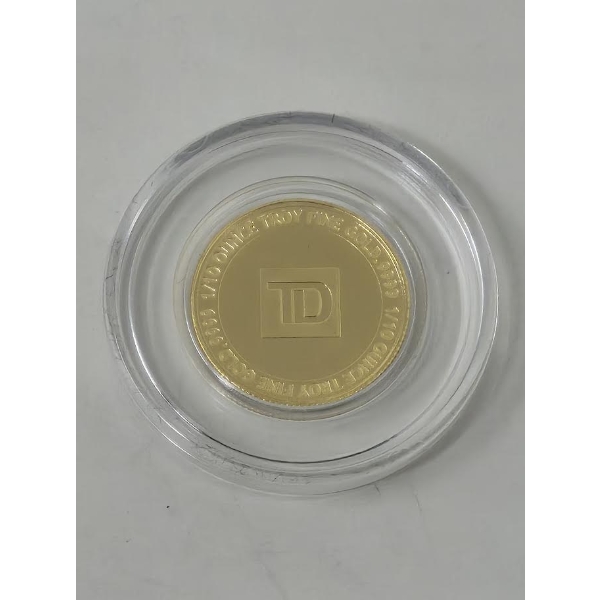 1/10 Oz .9999 Fine Gold TD Round 