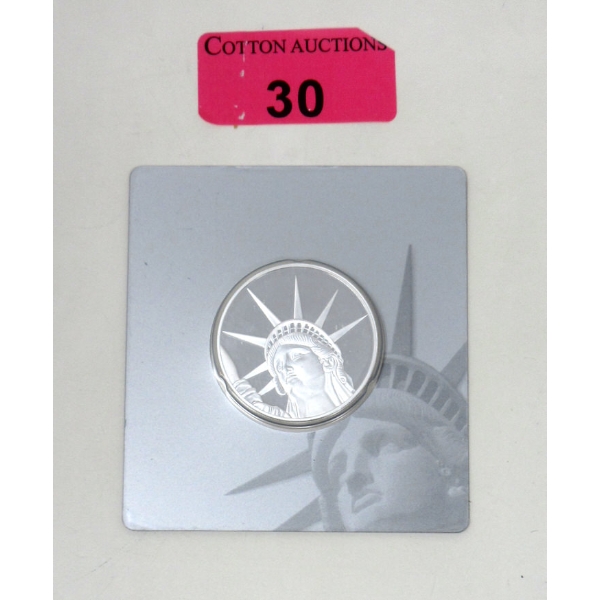 1.5 Oz .999 Silver Certified PAMP Suisse 2017 Liberty Coin 