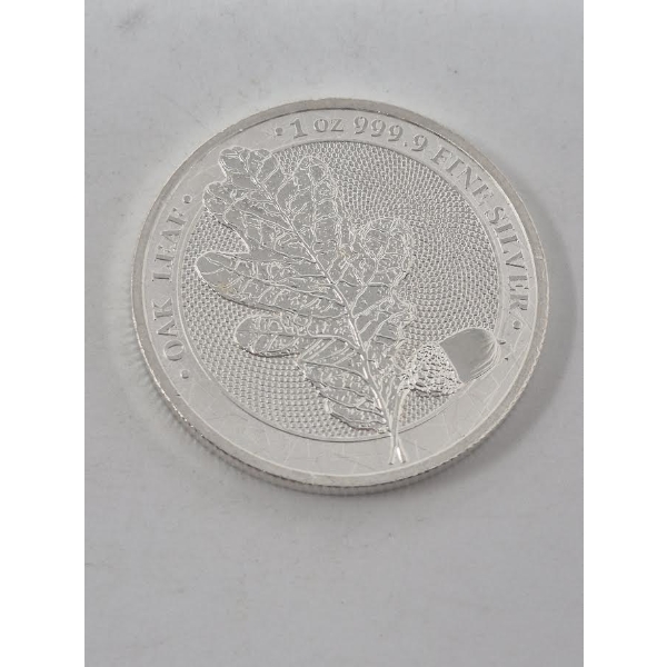 1 Oz .9999 Silver 2019 Oak Leaf Germania Coin