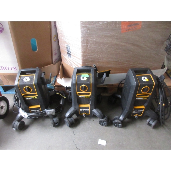 3 Power Play 2000 PSI Electric Pressure Washers