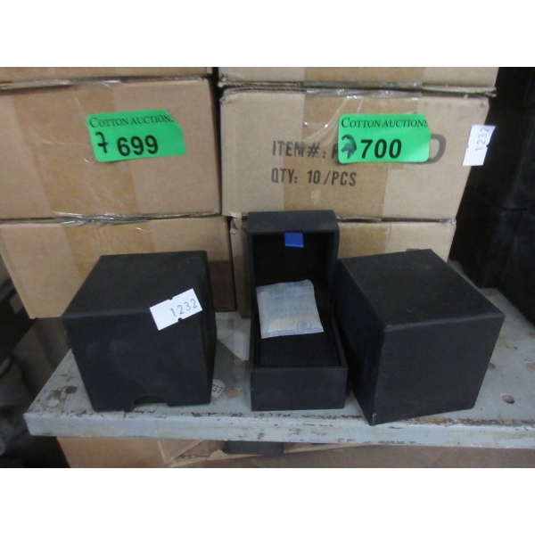 7 Boxes of 10 New Black Ring Boxes