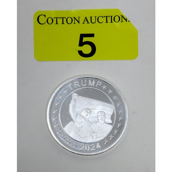 1 Oz .999 Silver 2024 TRUMP Assassination Survival Round 