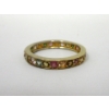 Image 3 : 2 x Brand New .925 Sterling Silver Gemstone/Crystal Rings 