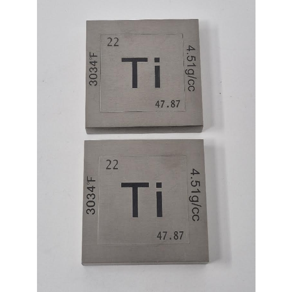 Rare Mint Error 2 x 1/2 Pound .999 Titanium Bars