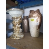 Image 1 : 3 Assorted New Glazed Pottery Vases 