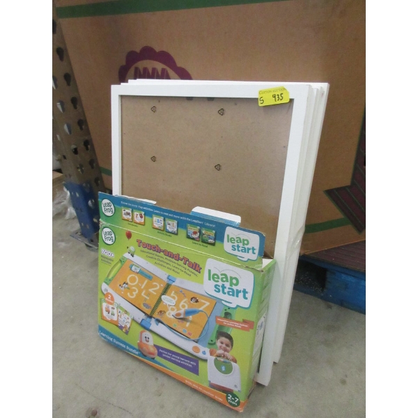 Leap Start Game and 4 White Picture Frames