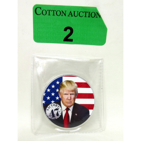 1 Oz .999 Silver Colourized Donald Trump Round 