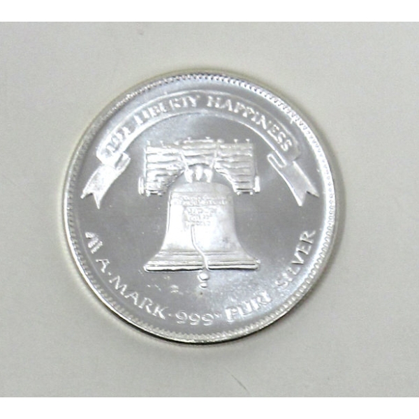 Vintage 1 Oz .999 Silver 1984 Liberty Bell Round 