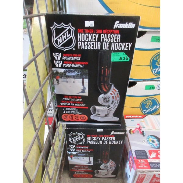 2 Franklin NHL Hockey Passers - Appear to be new