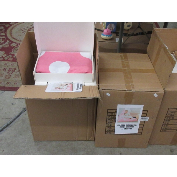 2 Cases of 12 New Children's Canvas Bean Bag Chair Covers