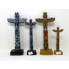 Image 1 : 4 Canadian Mini Totem Pole Decorations
