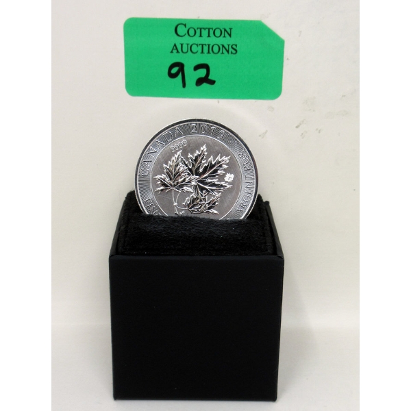 1.5 Oz .9999 Silver Superleaf Coin 