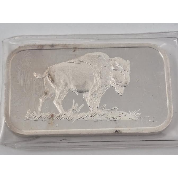 1 Oz .999 Silver Buffalo SilverTowne Mint Bar 