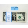 Image 1 : 100 x $1 USD Uncirculated Sequential Numbered Federal Reserve Bundle 