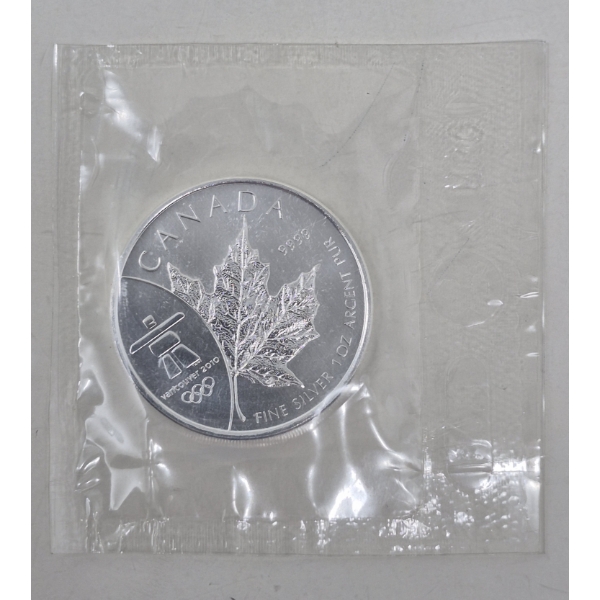 1 Oz  .9999 Silver 2008 Maple Leaf Coin 