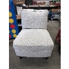 Image 1 : Fabric Upholstered Accent Chair - Light Grey