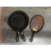 Image 1 : 4 Assorted Preowned Cast Iron Pans 
