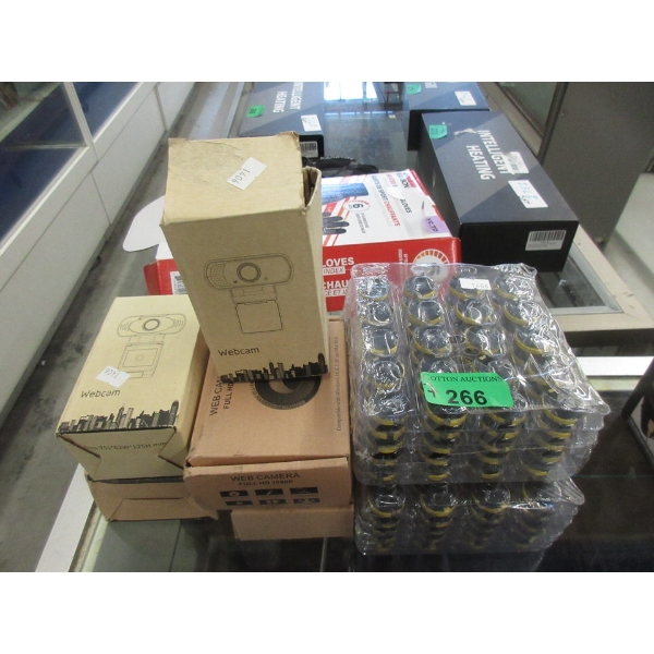 5 Webcams & 2 Packs of 100 Rechargeable Batteries