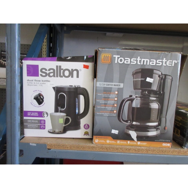 Salton Electric Kettle & Toastmaster Coffee Maker