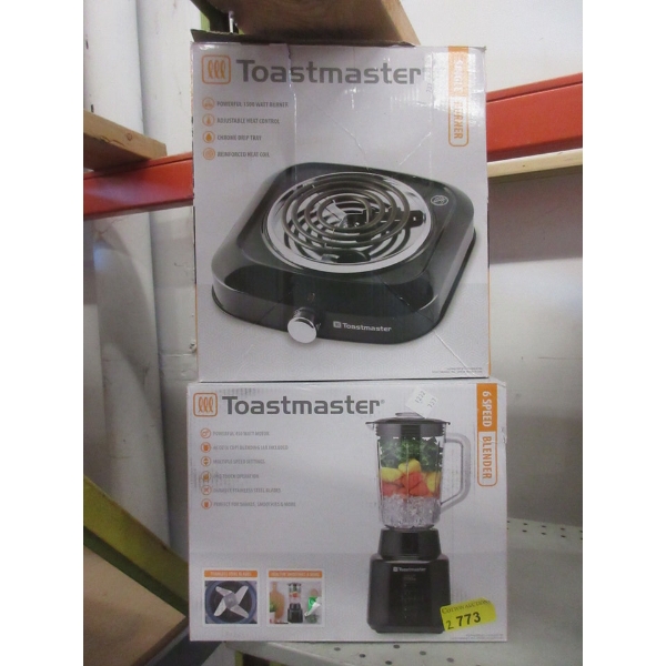 Toastmaster Single Burner & 6-Speed Blender