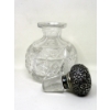 Image 2 : Antique Sterling Silver Topped Crystal Perfume Bottle