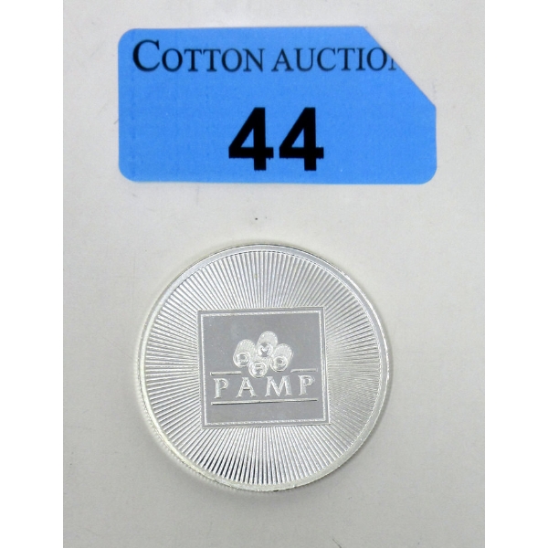 1 Oz .999 Silver PAMP Suisse Round 
