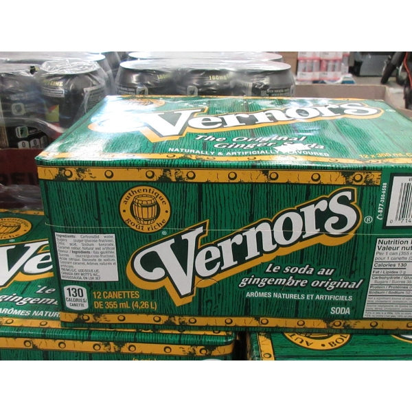 7 Cases of 12 Vernons Original Ginger Soda