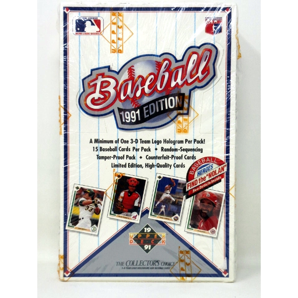 Sealed Box of 1991 Upper Deck Baseball Cards