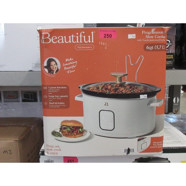 Drew Beautiful Programmable Slow Cooker in Box