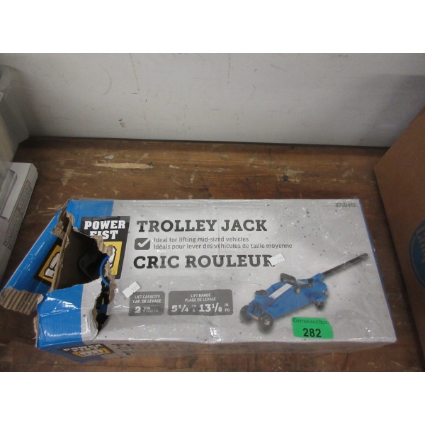 Power Fist 2 Ton Trolley Jack in Box
