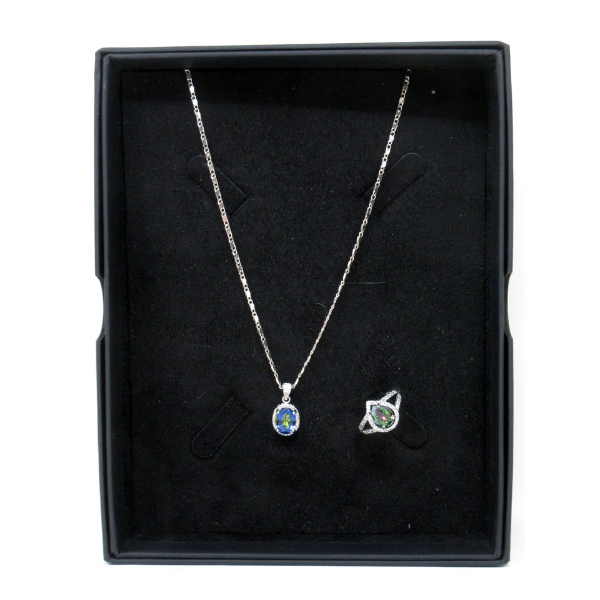 New Sterling Silver Ring & New Sterling Silver Necklace 