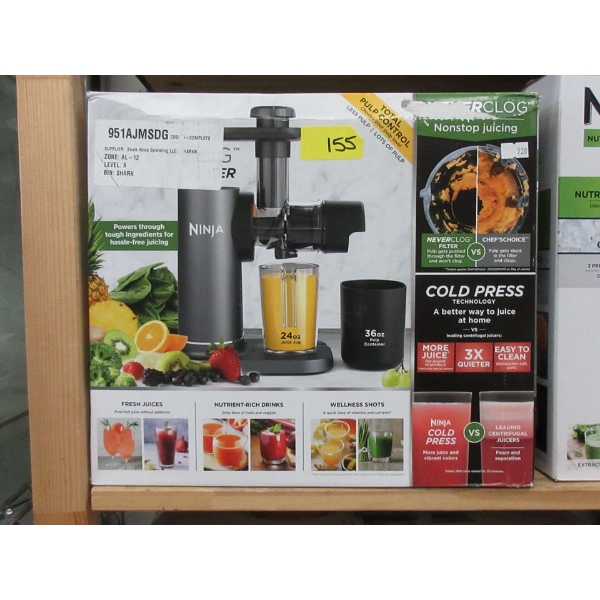 Ninja Cold Press Pulp Control Juicer in Box 