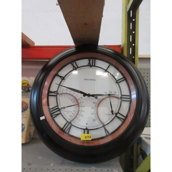 ACU+RITE 25" Weather Monitoring Wall Clock