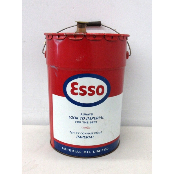 Esso 5 Gallon Gear Oil Drum with Lid & Spout