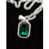 Image 3 : Tray of Green and Clear Crystal Jewelry - Preowned