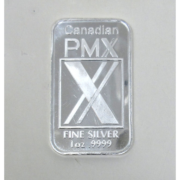 1 Oz .9999 Silver Canadian PMX Bar