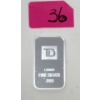 Image 1 : 1 Oz .999 Silver TD Bank Investor Bar 